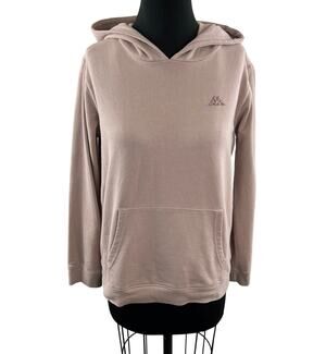 Robe di Kappa Pink Hoodie Cotton Blend Long Sleeves Front Pocket Pullover Sz XL